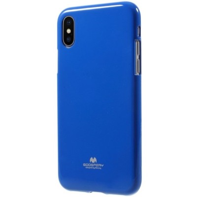 Apple iPhone X (iPhone Xs) Mercury tumši zils cieta silikona (TPU) apvalks / vacins.lv