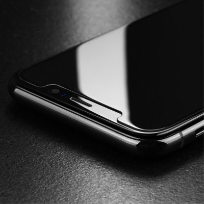 Apple iPhone X (iPhone Xs, 11 Pro) Benks Tempered Glass melns ekrāna aizsargstikls / Vacins.lv