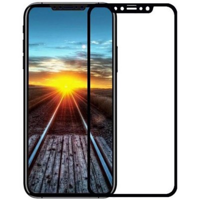 Apple iPhone X (iPhone Xs, 11 Pro) Devia Tempered Glass melns ekrāna aizsargstikls / Vacins.lv