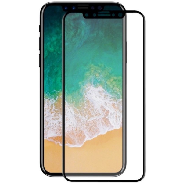 „Hat-Prince“ Tempered Glass ekrāna aizsargstikls 0.26 mm - melns (iPhone X / Xs / 11 Pro)