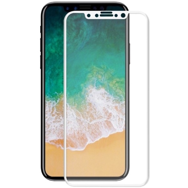 „Hat-Prince“ Tempered Glass ekrāna aizsargstikls 0.26 mm - balts (iPhone X / Xs / 11 Pro)