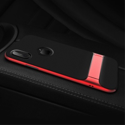 „Rock“ Royce Kickstand усиленная защита Apple iPhone X (iPhone Xs) красный твердый силиконовый (TPU) и пластиковый чехол | Vacin