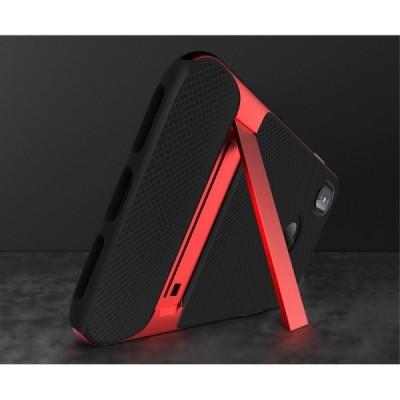 „Rock“ Royce Kickstand усиленная защита Apple iPhone X (iPhone Xs) красный твердый силиконовый (TPU) и пластиковый чехол | Vacin