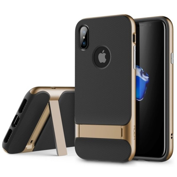 „Rock“ Royce Kickstand чехол - золотой (iPhone X / Xs)