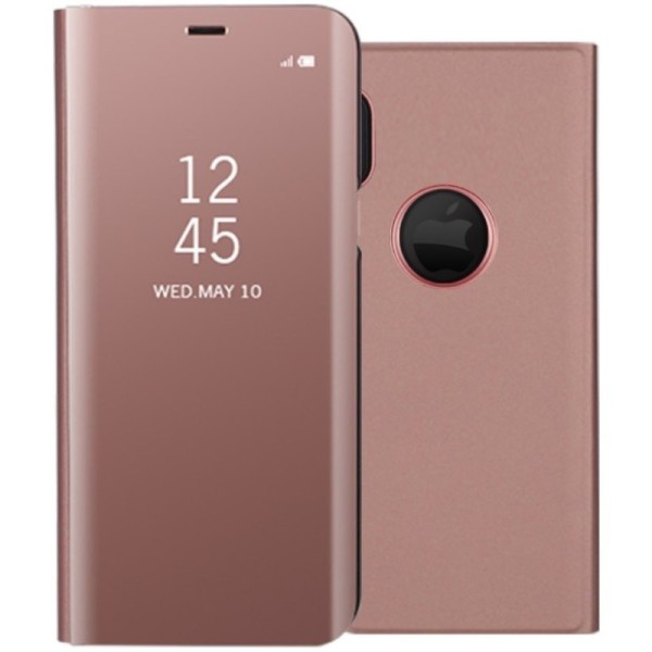 Plastmasas atvērams maciņš - rozs (iPhone X / Xs)