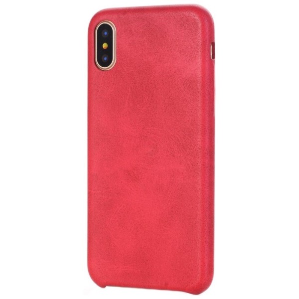 Slim Leather ādas apvalks - sarkans (iPhone X / Xs)