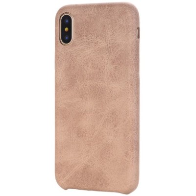 Slim Leather Apple iPhone X (iPhone Xs) smilšains ādas apvalks / Vacins.lv