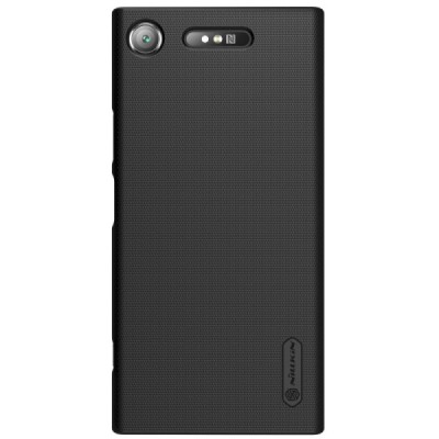 Nillkin Frosted Shield Sony Xperia XZ1 черный пластиковый чехол | Vacins.lv