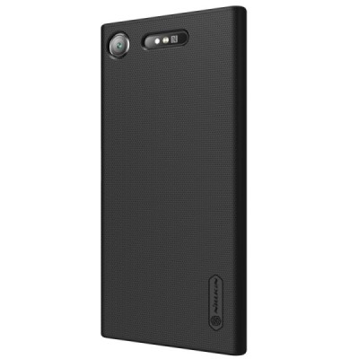 Nillkin Frosted Shield Sony Xperia XZ1 черный пластиковый чехол | Vacins.lv