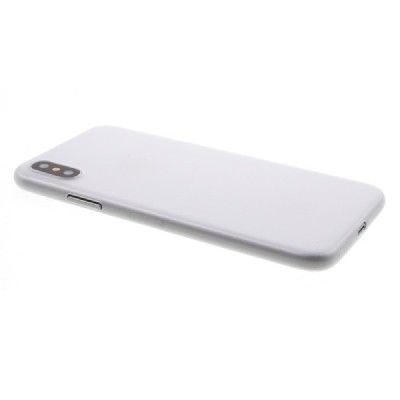 Apple iPhone X (iPhone Xs) cамый тонкий в мире пластиковый чехол белого цвета | Vacins.lv