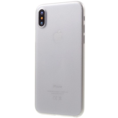 Apple iPhone X (iPhone Xs) cамый тонкий в мире пластиковый чехол серого цвета | Vacins.lv