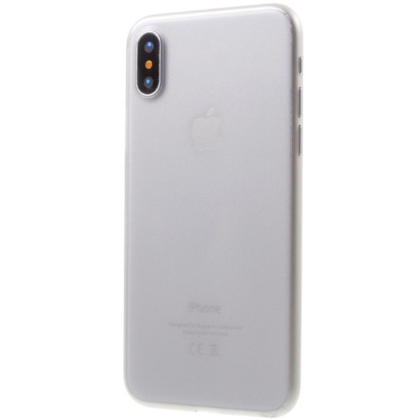 Самый тонкий пластиковый чехол – серый (iPhone X / Xs)