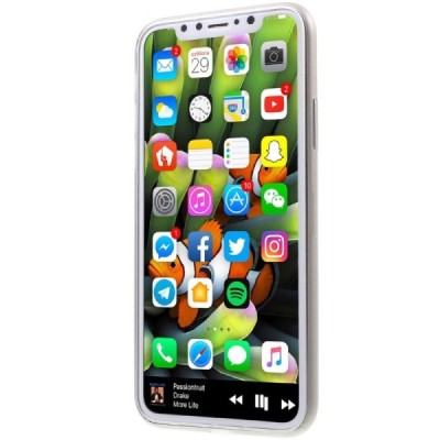 Apple iPhone X (iPhone Xs) cамый тонкий в мире пластиковый чехол серого цвета | Vacins.lv