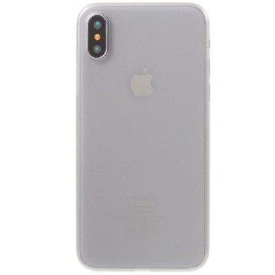 Apple iPhone X (iPhone Xs) cамый тонкий в мире пластиковый чехол серого цвета | Vacins.lv