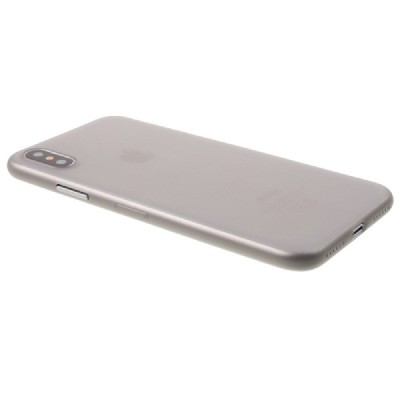 Apple iPhone X (iPhone Xs) cамый тонкий в мире пластиковый чехол серого цвета | Vacins.lv