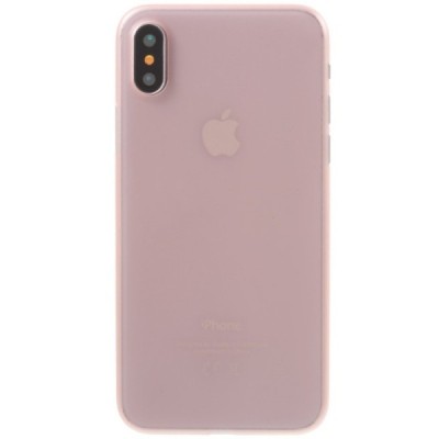 Apple iPhone X (iPhone Xs) pasaulē planākais gaiši rozs futrālis / Vacins.lv
