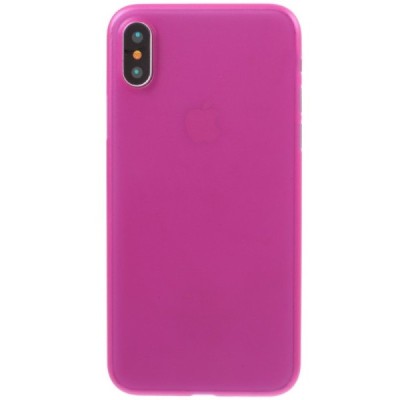 Apple iPhone X (iPhone Xs) pasaulē planākais tumši rozs futrālis / Vacins.lv