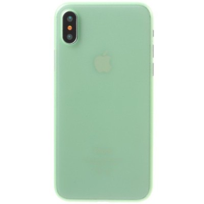 Apple iPhone X (iPhone Xs) cамый тонкий в мире пластиковый чехол зелёного цвета | Vacins.lv