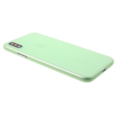 Apple iPhone X (iPhone Xs) cамый тонкий в мире пластиковый чехол зелёного цвета | Vacins.lv