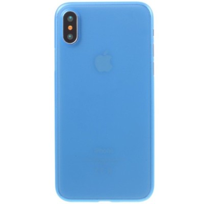 Apple iPhone X (iPhone Xs) cамый тонкий в мире пластиковый чехол тёмно-синего цвета | Vacins.lv