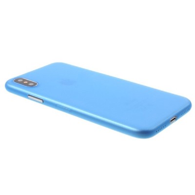 Apple iPhone X (iPhone Xs) cамый тонкий в мире пластиковый чехол тёмно-синего цвета | Vacins.lv