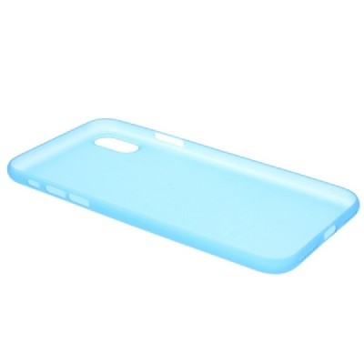 Apple iPhone X (iPhone Xs) cамый тонкий в мире пластиковый чехол тёмно-синего цвета | Vacins.lv