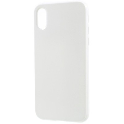 Apple iPhone X (iPhone Xs) cieta silikona (TPU) balts apvalks / vacins.lv
