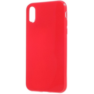Apple iPhone X (iPhone Xs) cieta silikona (TPU) sarkans apvalks / vacins.lv