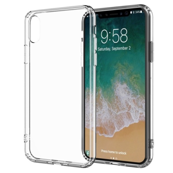 Cieta silikona (TPU) apvalks - dzidrs (iPhone X / Xs)