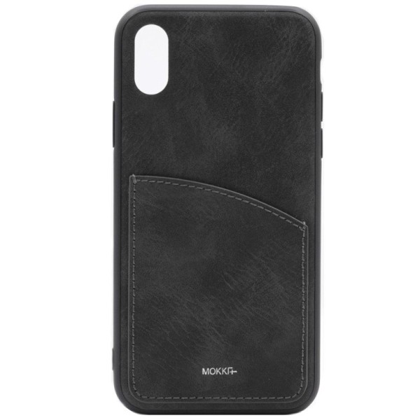 „MOKKA“ Retro кожный чехол - чёрный (iPhone X / Xs)