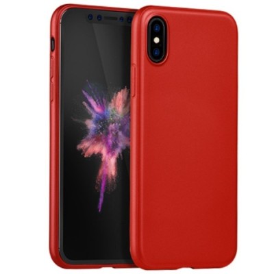 Apple iPhone X (iPhone Xs) HOCO Pure sarkans plastmasas apvalks / vacins.lv