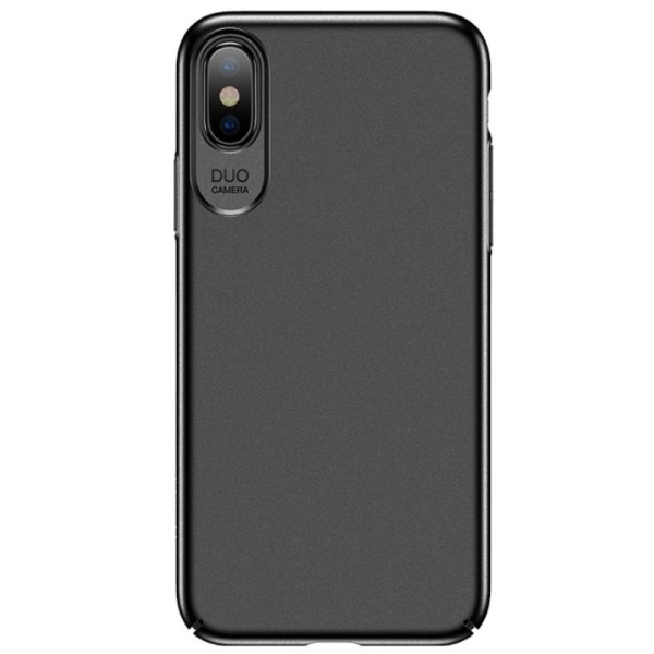 „USAMS“ Jay ādas apvalks - melns (iPhone X / Xs)