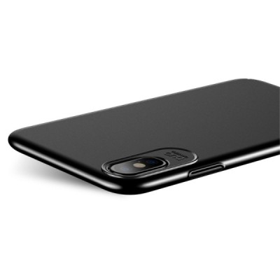 „USAMS“ Jay Apple iPhone X (iPhone Xs) melns plastika apvalks / vacins.lv