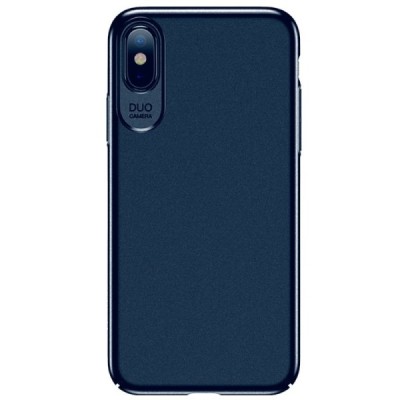 „USAMS“ Jay Apple iPhone X (iPhone Xs) zils plastika apvalks / vacins.lv