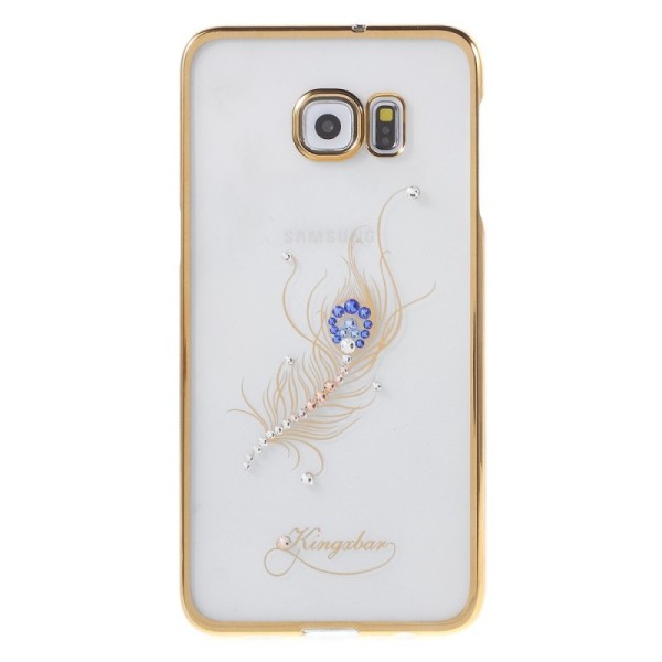 „Kingxbar“ Peacock Swarovski чехол – золотой (Galaxy S6 Edge+)