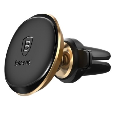 „Baseus“ Magnet Mount (360°) zelts telefona autoturētājs (pie ventilācikas režģiem) / Vacins.lv