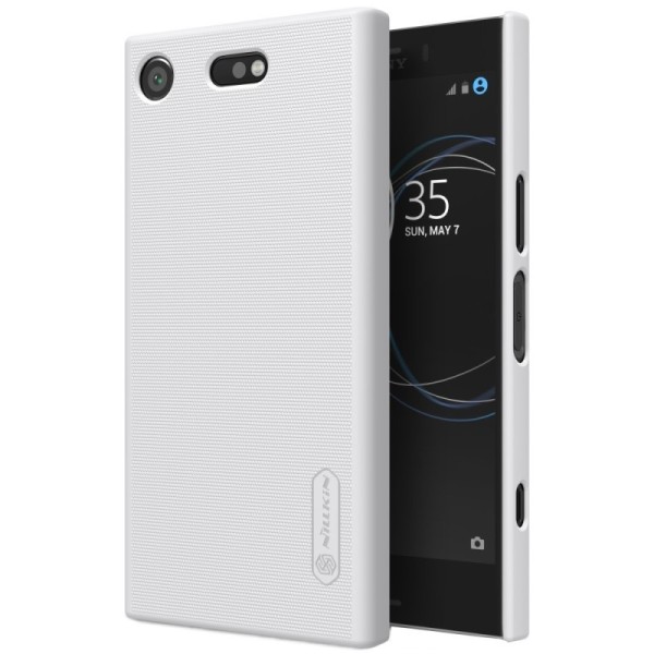 „Nillkin“ Frosted Shield чехол - белый + защитная пленка для экрана (Xperia XZ1 Compact)