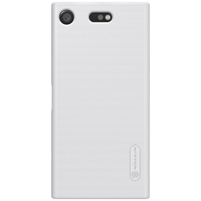 Nillkin Frosted Shield Sony Xperia XZ1 Compact белый пластиковый чехол + защитная пленка для экрана | Vacins.lv