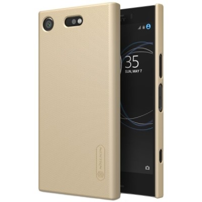 Nillkin Frosted Shield Sony Xperia XZ1 Compact золотой пластиковый чехол | Vacins.lv