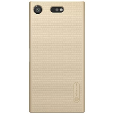 Nillkin Frosted Shield Sony Xperia XZ1 Compact золотой пластиковый чехол | Vacins.lv