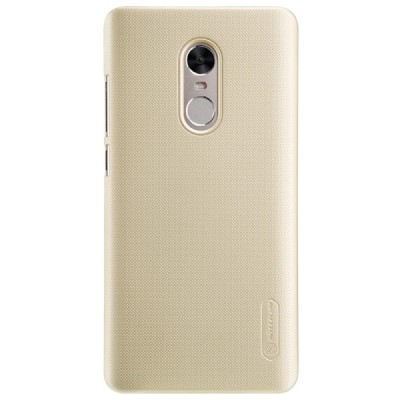 Xiaomi Redmi Note 4 X Nillkin Frosted Shield zelta plastmasas apvalks + ekrāna aizsargplēve / Vacins.lv