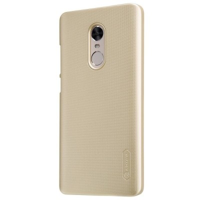 Xiaomi Redmi Note 4 X Nillkin Frosted Shield zelta plastmasas apvalks + ekrāna aizsargplēve / Vacins.lv