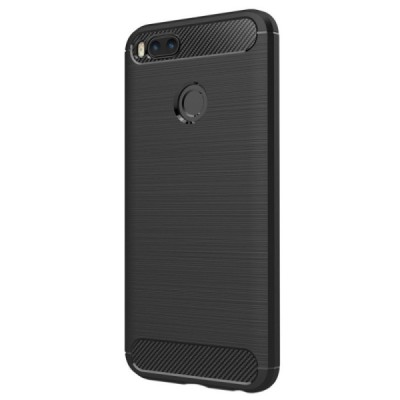 Xiaomi Mi A1 и Mi 5X „Carbon“ твердый силиконовый чехол (TPU) - черный | Vacins.lv