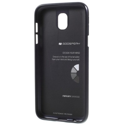 Samsung Galaxy J5 2017 (J530) Mercury melns cieta silikona (TPU) apvalks / vacins.lv