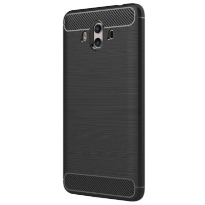 Huawei Mate 10 „Carbon“ твердый силиконовый чехол (TPU) - черный | Vacins.lv