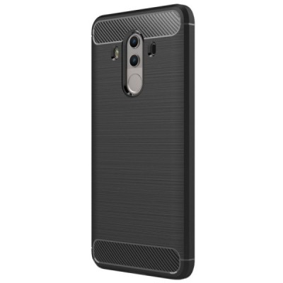 Huawei Mate 10 Pro „Mofi“ Carbon cieta silikona (TPU) melns apvalks | vacins.lv