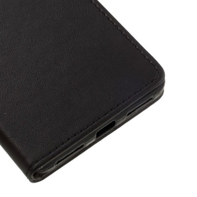 Xiaomi Redmi Note 4X открываемый чёрный кожаный чехол - книжка | Vacins.lv