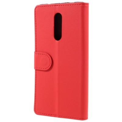 Xiaomi Redmi Note 4X открываемый красный кожаный чехол - книжка | Vacins.lv