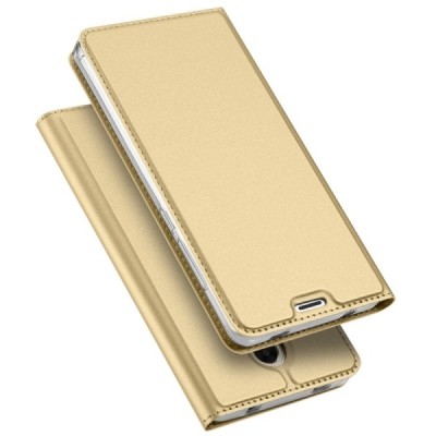 Xiaomi Redmi Note 4X „Dux Ducis“ Skin sērijas zelta ādas atvērams maciņš / Vacins.lv