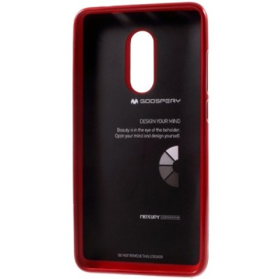 Xiaomi Redmi Note 4X Mercury sarkans cieta silikona (TPU) apvalks / vacins.lv